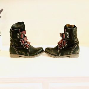 Fly of London Strap Motorcycle Boots